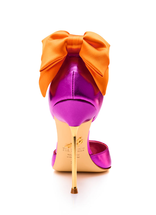 ORCHID MANTIS LEATHER PUMP 110 MM